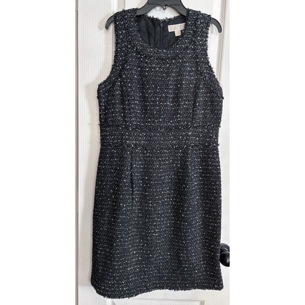 Michael, Michael Kors, Sz10 Tweed‎ Dress Sleeveless Flattering No Callouts 2838
